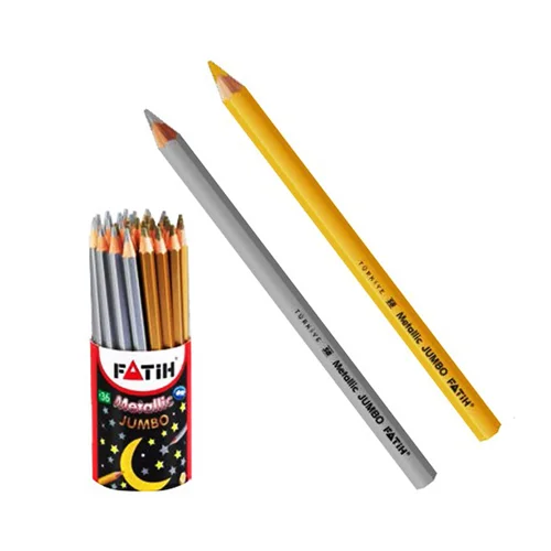 مداد جامبو طلایی و نقره ای فاتح + تراش مخصوص