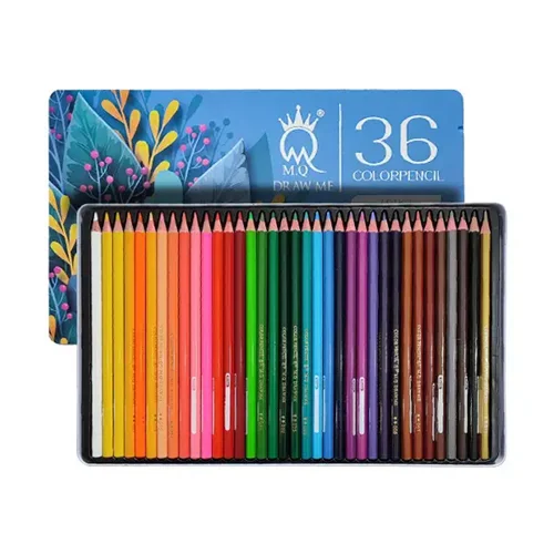 مداد رنگی 36 رنگ جعبه فلزی ام کيو