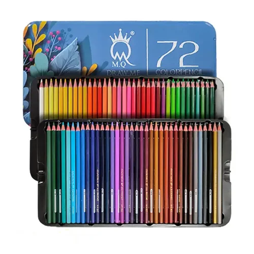 مداد رنگی 72 رنگ جعبه فلزی ام کيو