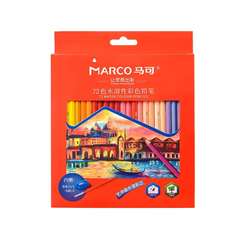 مداد رنگی 72 رنگ جعبه مقوايی مارکو